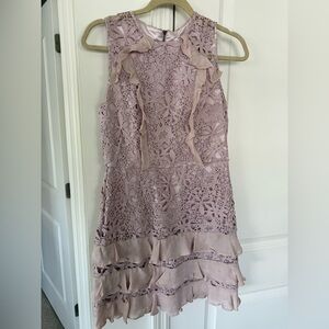 Elegant Lace Women’s Dress in Lavender